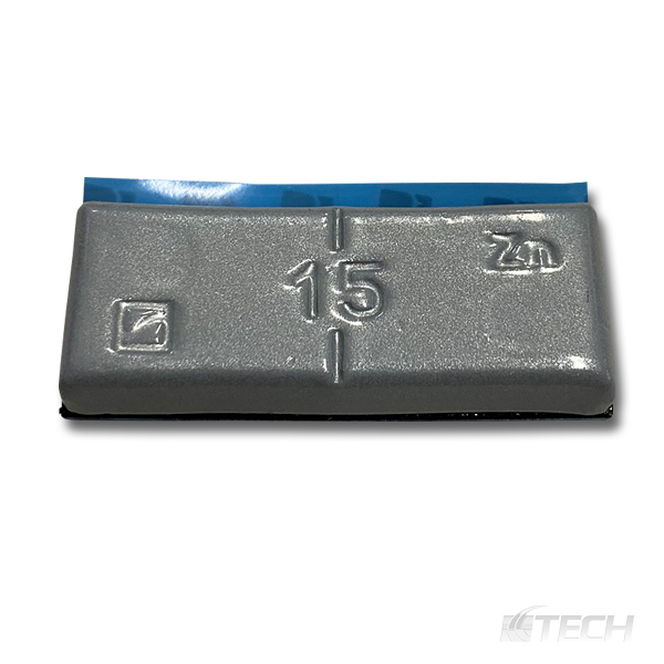 Zinc Wheel Weight 15 gm. Narrow Adhesive Coated 100/Box - Storage